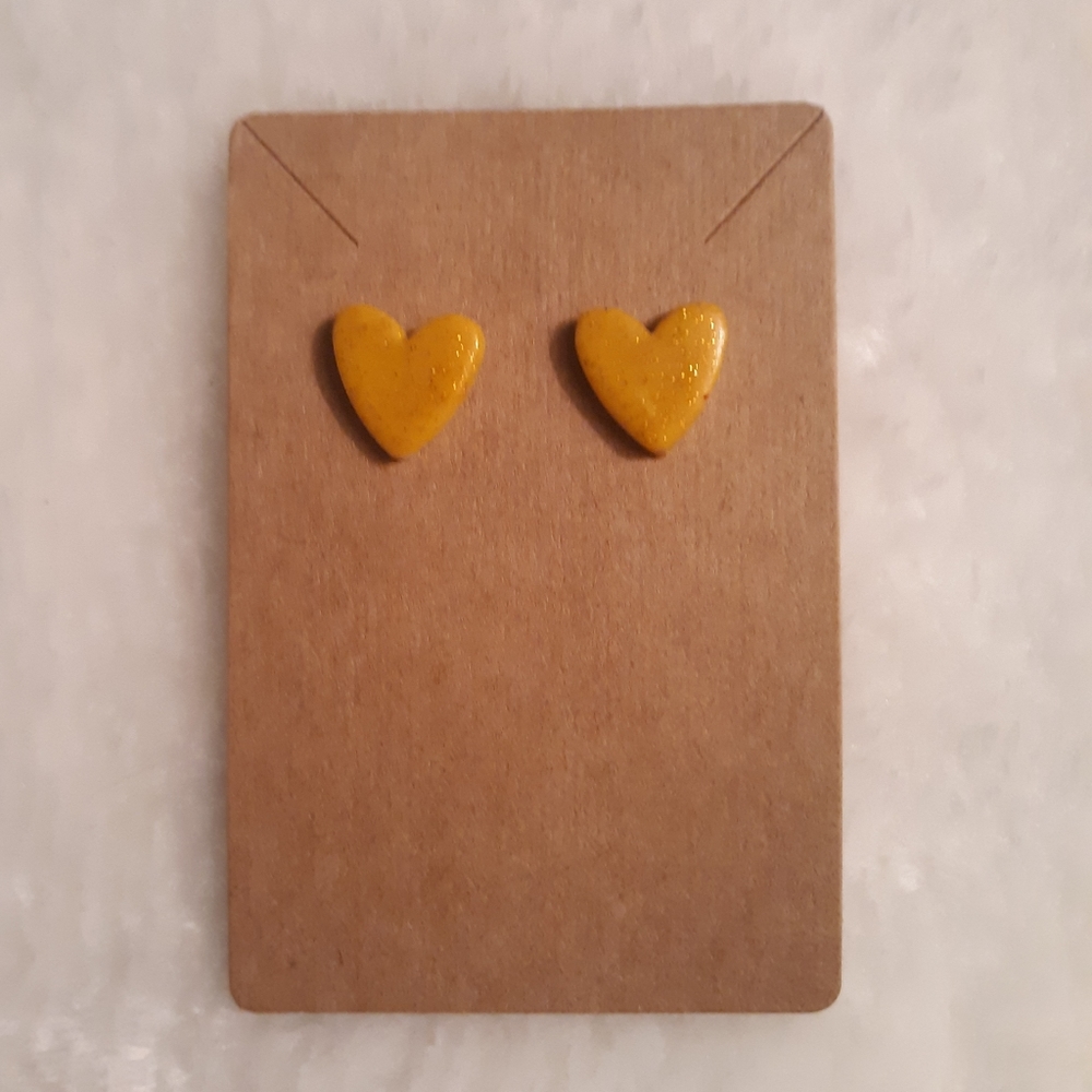Homemade clay earrings